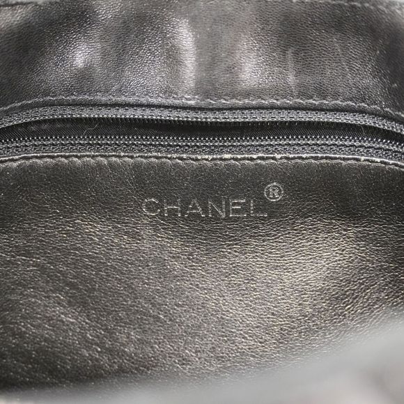 Chanel Shoulder Bag Bicolore Lambskin Black Silver - Picture 5 of 5